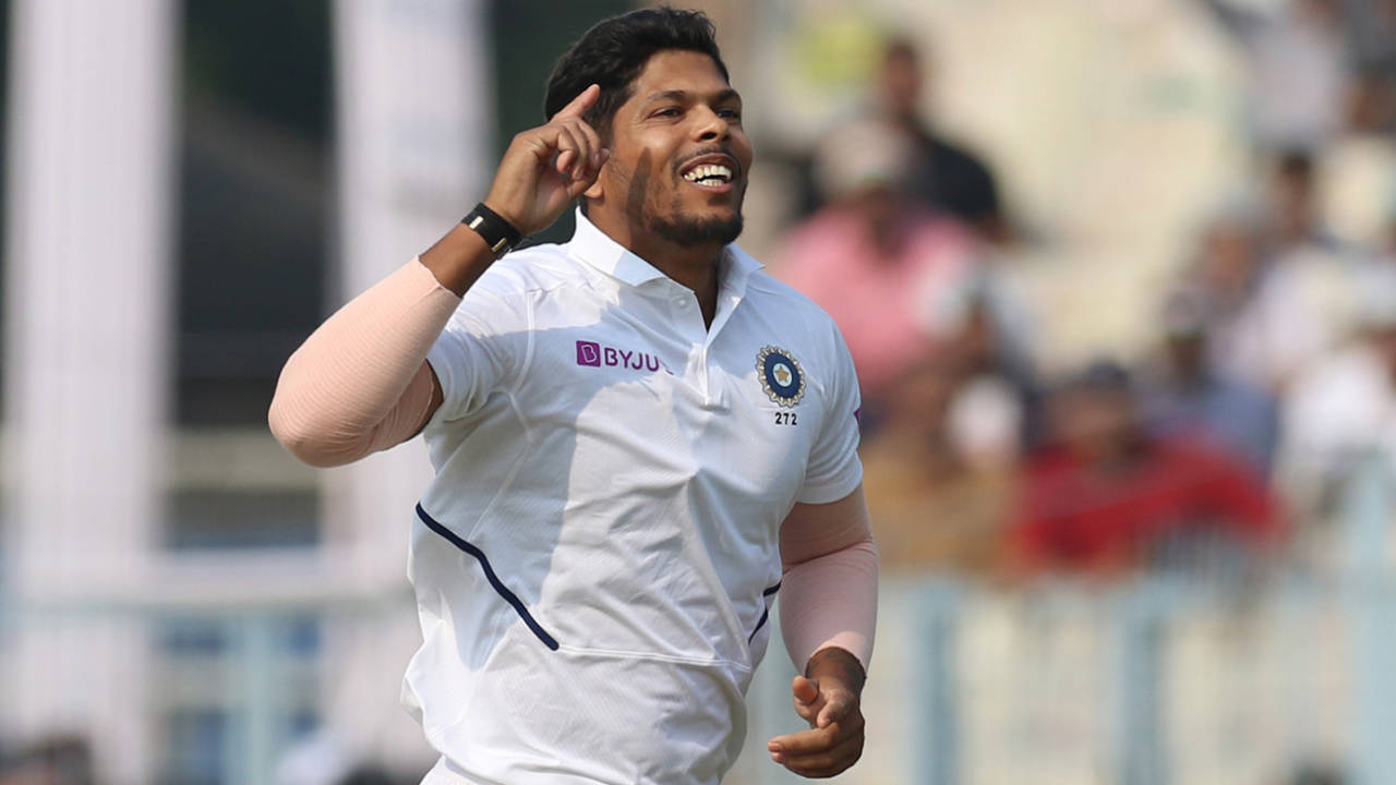 Umesh Yadav is delighted after picking up a wicket&nbsp;&nbsp;&bull;&nbsp;&nbsp;BCCI