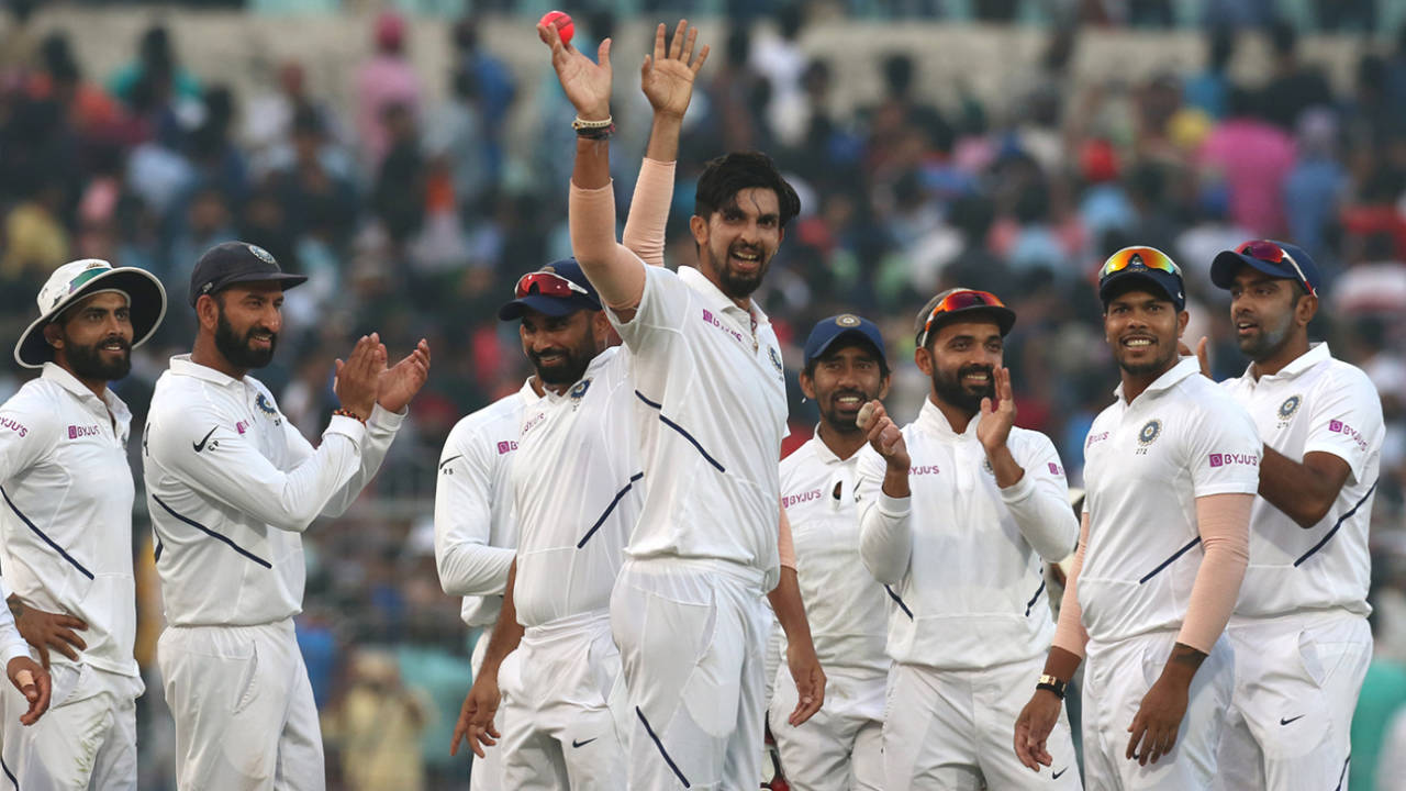 Ishant Sharma celebrates his 10th five-wicket haul in Test cricket&nbsp;&nbsp;&bull;&nbsp;&nbsp;BCCI