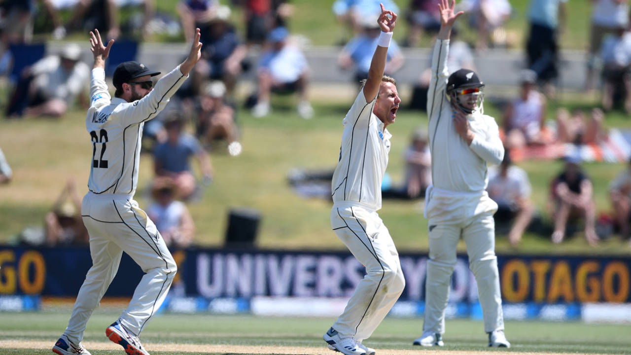 Neil Wagner bellows an appeal, New Zealand v England, 1st Test, Mount Maunganui, 5th day, November 25, 2019