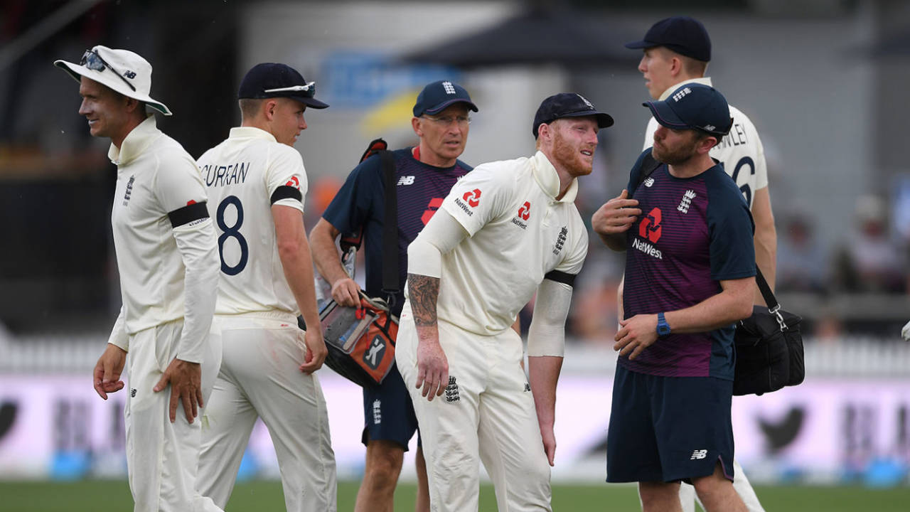 Ben Stokes was troubled by pain in his left knee&nbsp;&nbsp;&bull;&nbsp;&nbsp;Getty Images