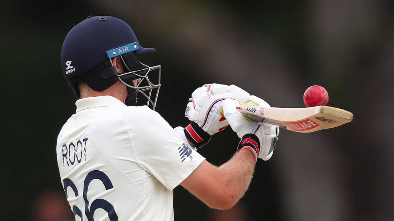 Joe Root plays a shot, New Zealand v England, 2nd Test, Hamilton, December 02, 2019