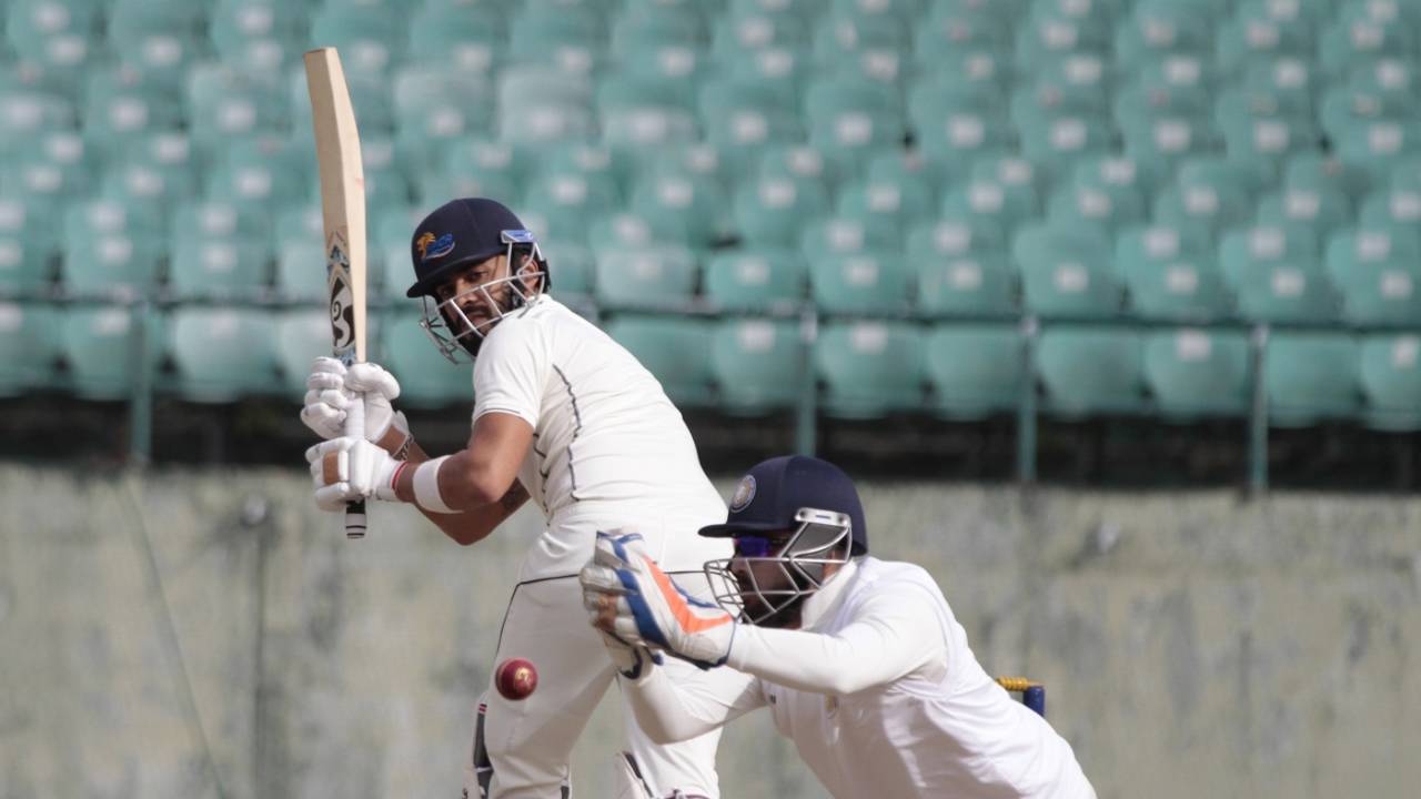 Prashant Chopra plays towards fine-leg