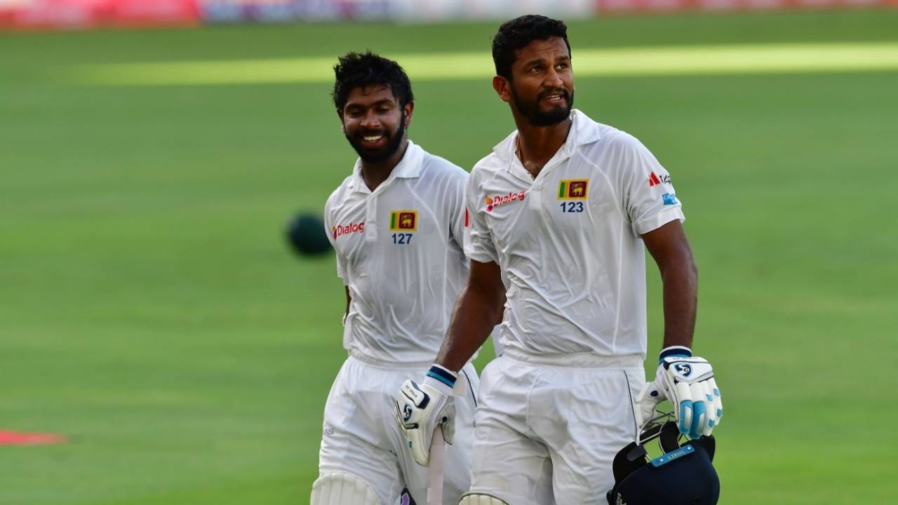 Dimuth Karunaratne and Niroshan Dickwella are contrasting pillars of Sri Lanka's improving Test side&nbsp;&nbsp;&bull;&nbsp;&nbsp;Getty Images