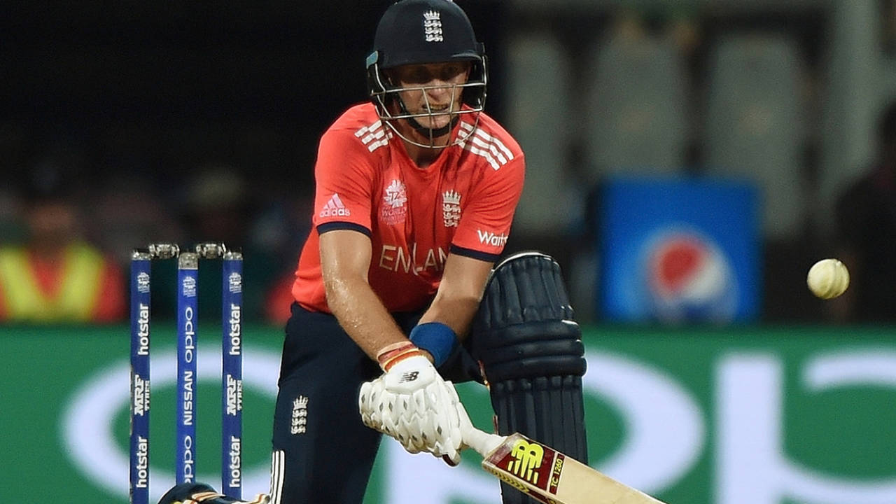 Joe Root reverse-paddles during his 83 against South Africa at the 2016 World T20 