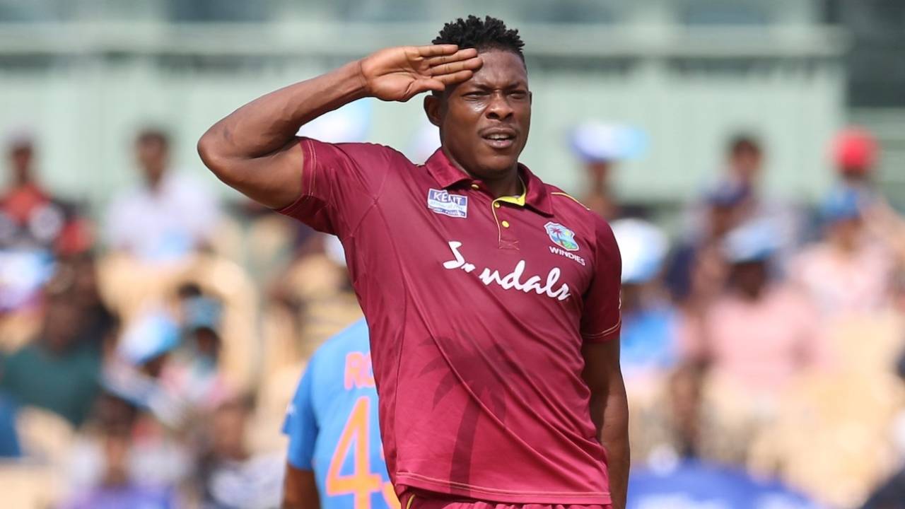 Sheldon Cottrell brings out the salute