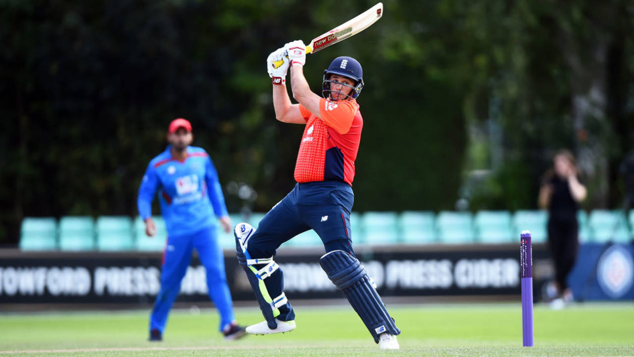 Iain Nairn bats, England v Afghanistan, Physical Disability World Series 2019 semi-final, Worcester, August 13, 2019 