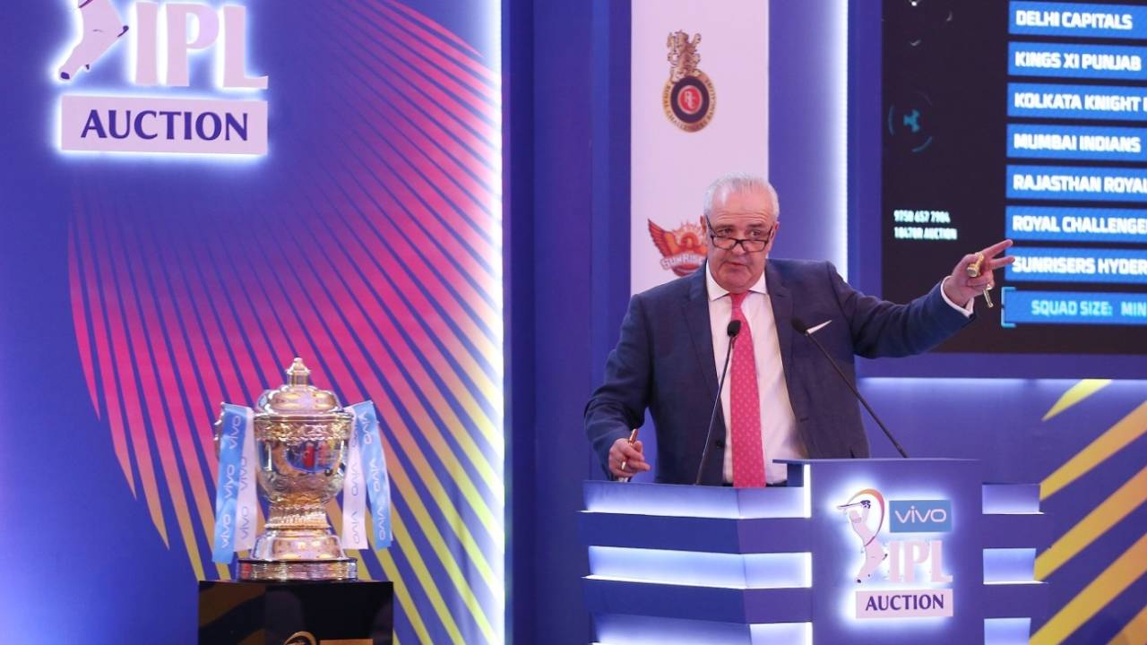 Hugh Edmeades at the December 2018 IPL auction