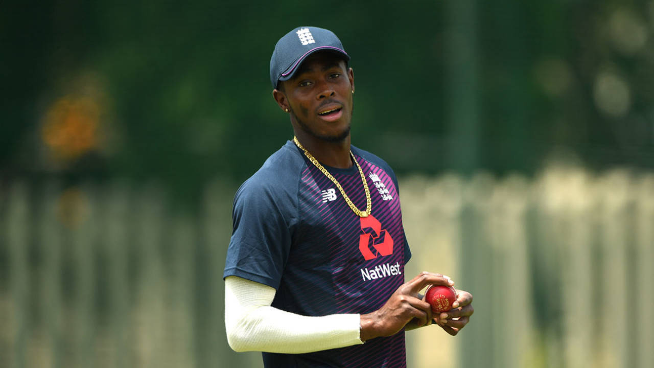 Jofra Archer has a net session after returning from illness, South Africa A v England, three-day practice match, Benoni, December 20, 2019