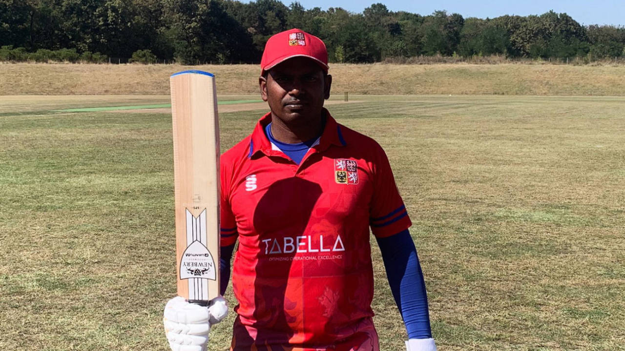 Czech Republic batsman Sudesh Wickramasekara equalled the record for the fastest T20I hundred, Czech Republic v Turkey, Continental Cup, Ilfov, August 30, 2019