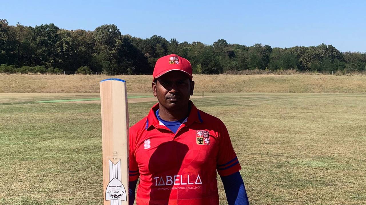 Czech Republic batsman Sudesh Wickramasekara equalled the record for the fastest T20I hundred, Czech Republic v Turkey, Continental Cup, Ilfov, August 30, 2019