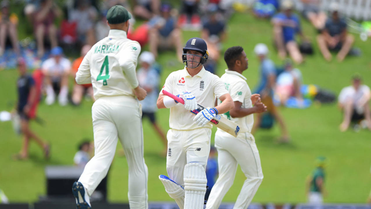 Rory Burns fell early to Vernon Philander, South Africa v England, 1st Test, Centurion, 2nd day, December 27, 2019