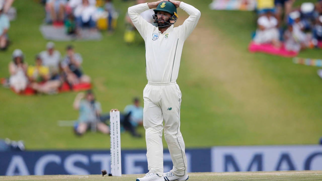 Rudi Second missed a run-out chance from short leg, South Africa v England, 1st Test, Centurion, 4th day, December 29, 2019