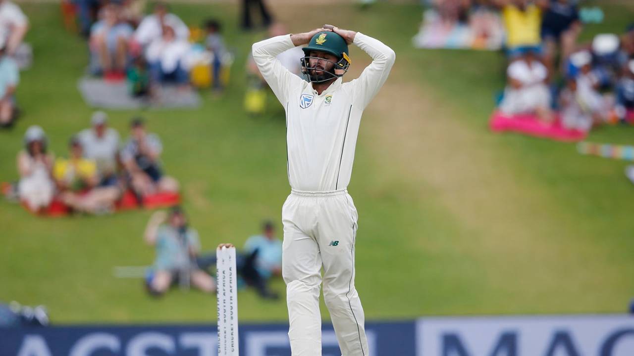 Rudi Second missed a run-out chance from short leg, South Africa v England, 1st Test, Centurion, 4th day, December 29, 2019