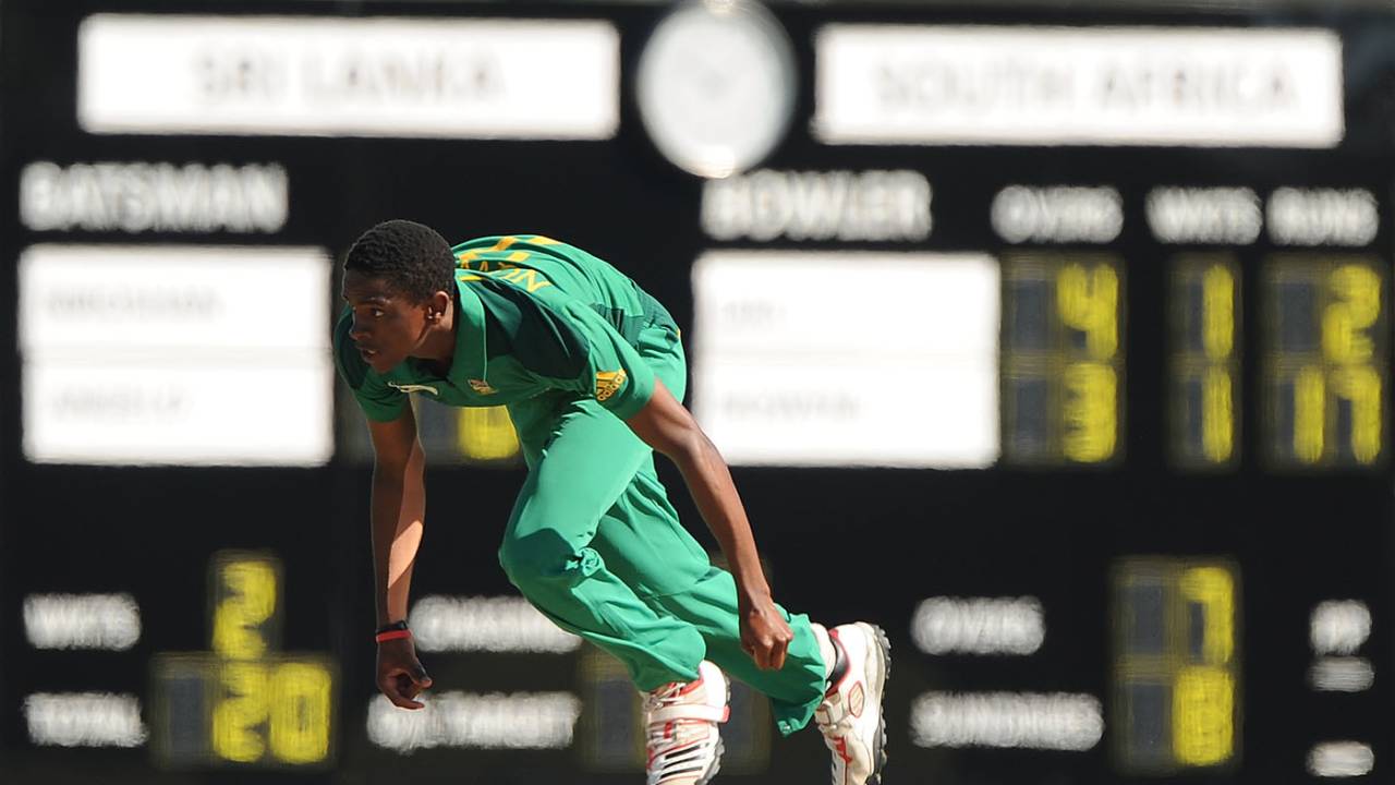 Solo Nqweni in action at the 2012 ICC U19 World Cup