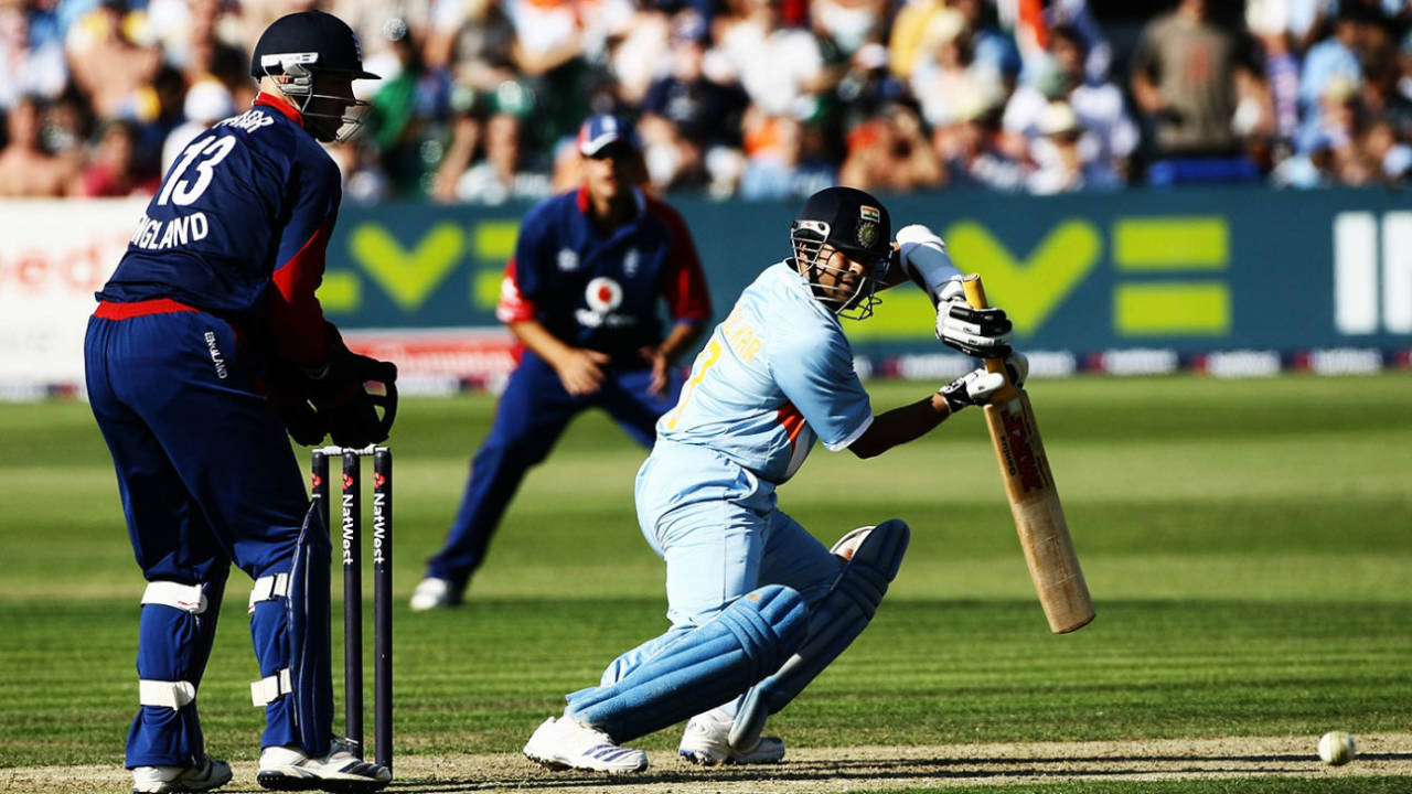 In a match aggregating 649 runs in Bristol in 2007, Sachin Tendulkar top-scored with 99&nbsp;&nbsp;&bull;&nbsp;&nbsp;Getty Images