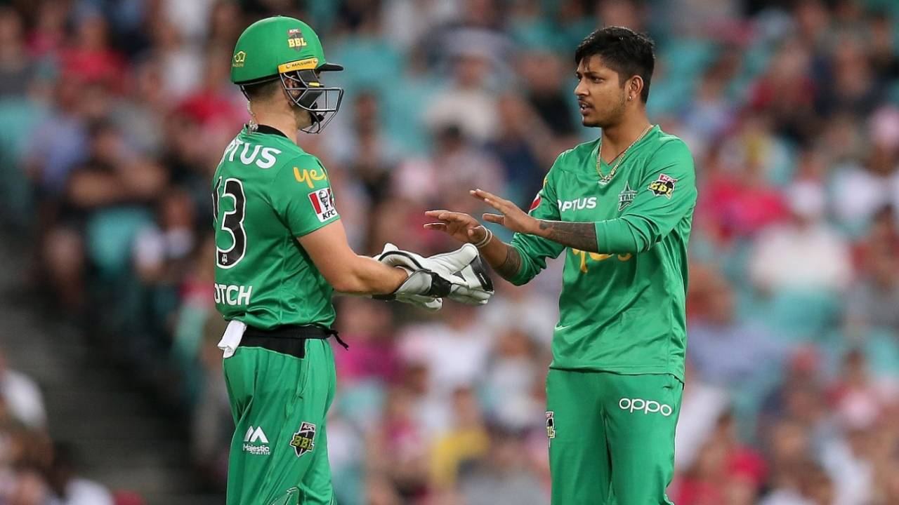 Sandeep Lamichhane picked up a couple of wickets, Sydney Sixers v Melbourne Stars, Big Bash League 2019-20, Sydney, January 20, 2020