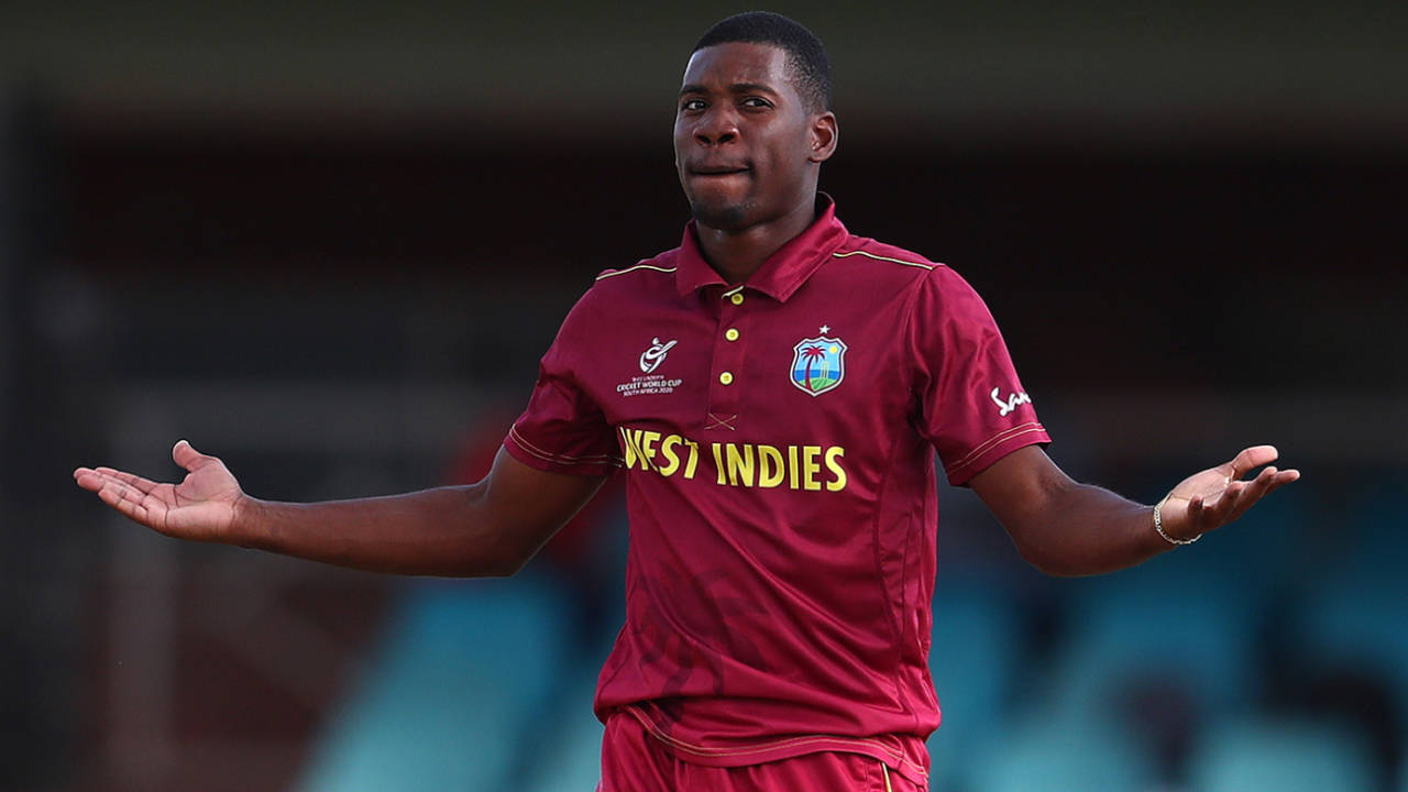 England had no answer to Nyeem Young, England v West Indies, Under-19 World Cup, Group B, Kimberley, January 20, 2020