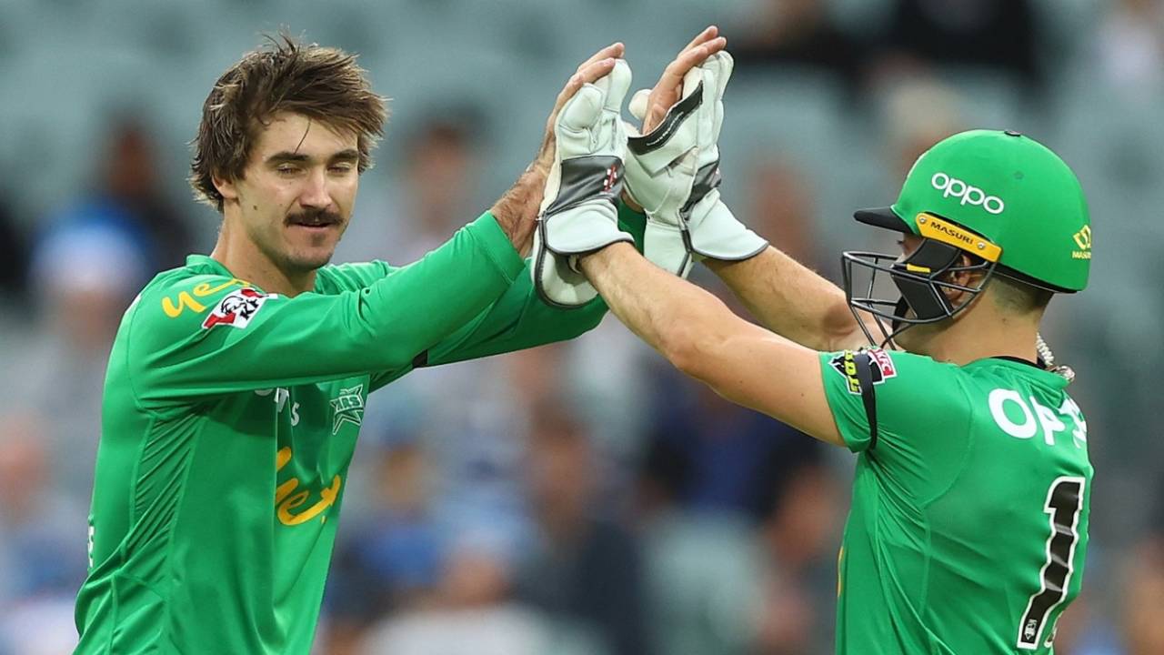 Clint Hinchliffe picked up three top-order wickets, Adelaide Strikers v Melbourne Stars, Big Bash League 2019-20, Adelaide, January 22, 2020