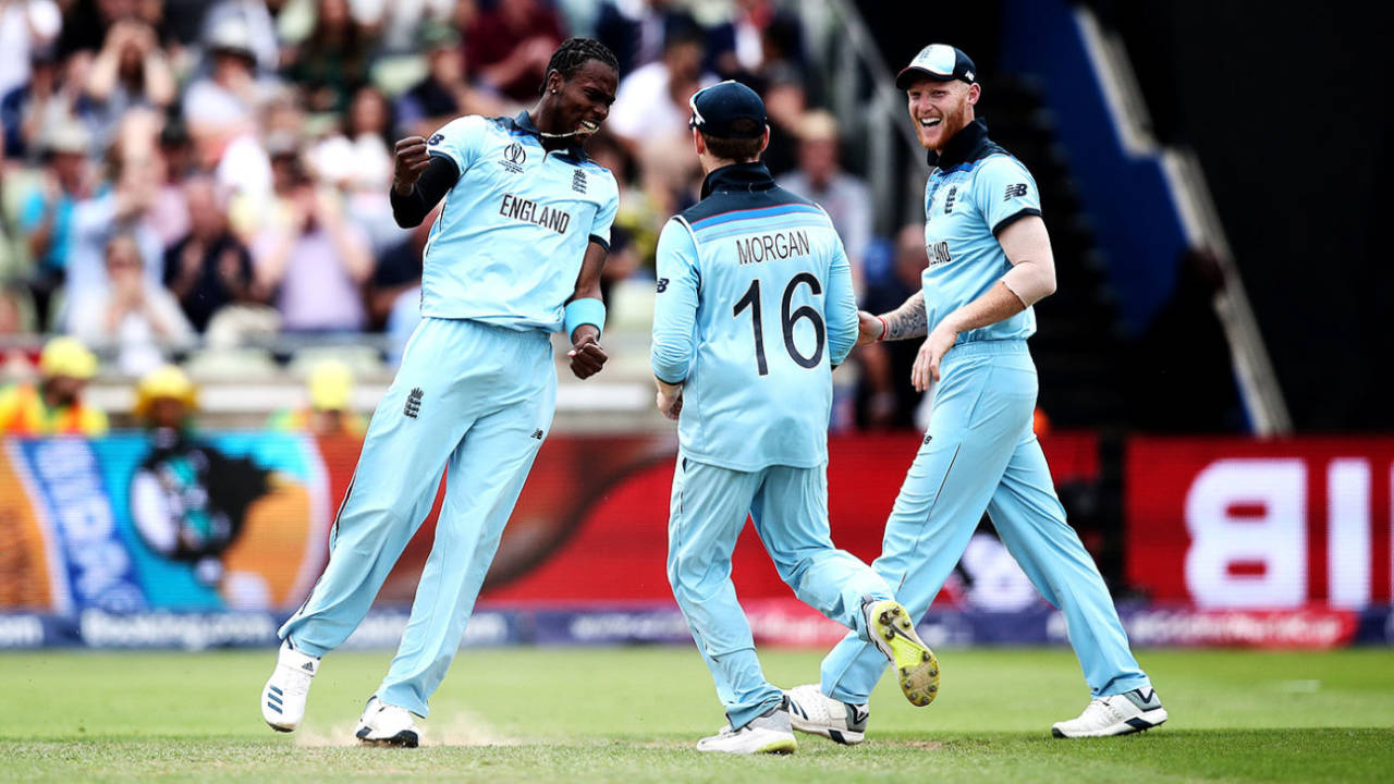 Triple delight: Jofra Archer, Eoin Morgan and Ben Stokes were the three England players to win ESPNcricinfo awards for 2019&nbsp;&nbsp;&bull;&nbsp;&nbsp;Getty Images
