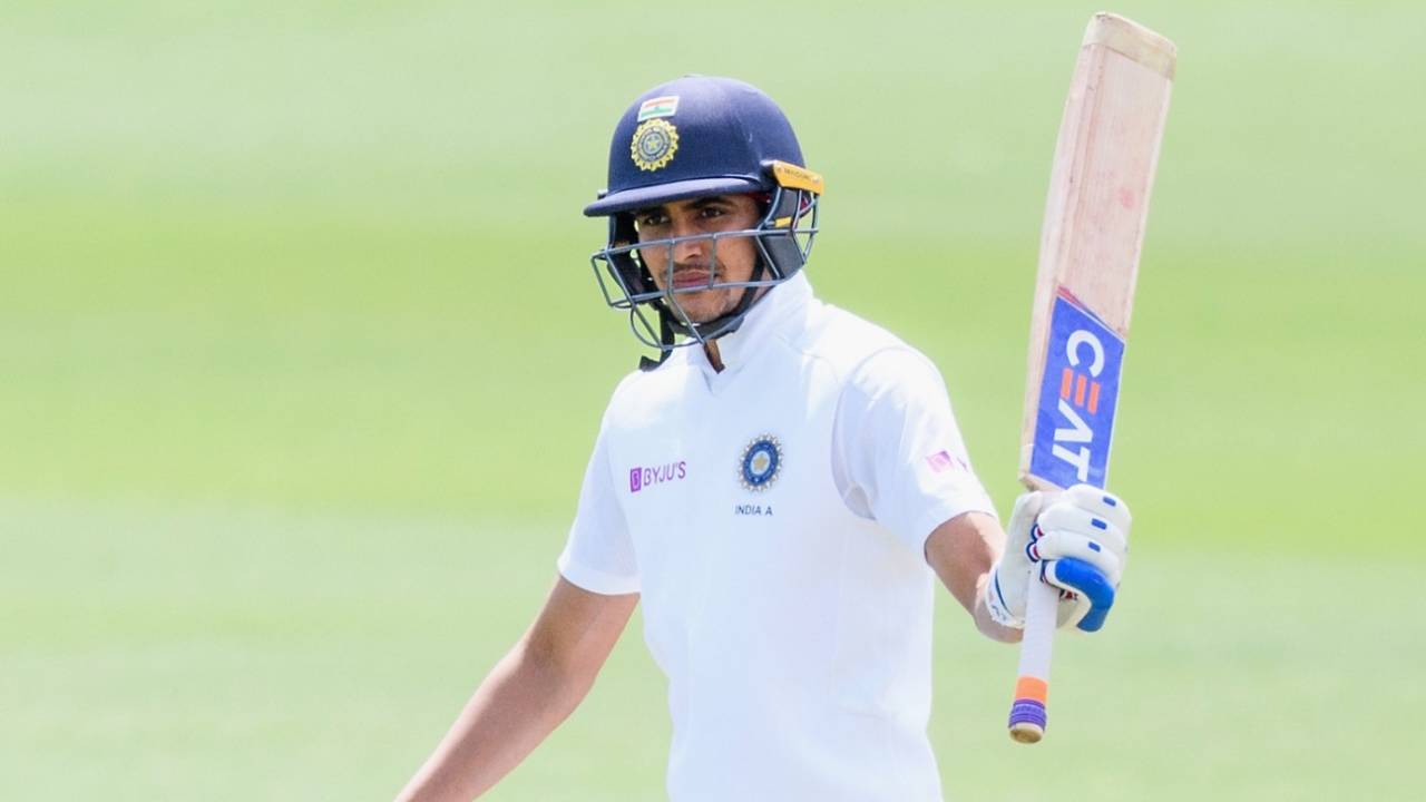 Shubman Gill led India's fightback with a double-century, New Zealand A v India A, Christchurch, 1st day, January 30, 2020
