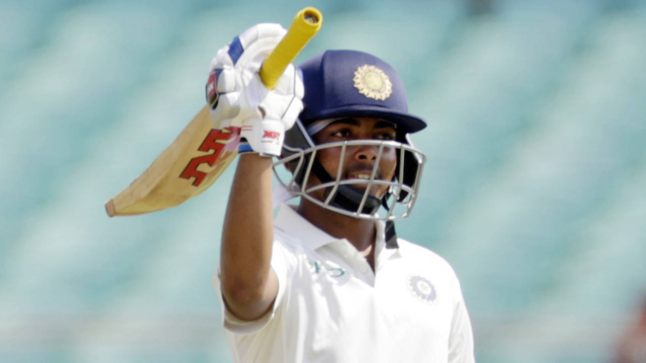 Prithvi Shaw has a shot at reviving his stop-start Test career
