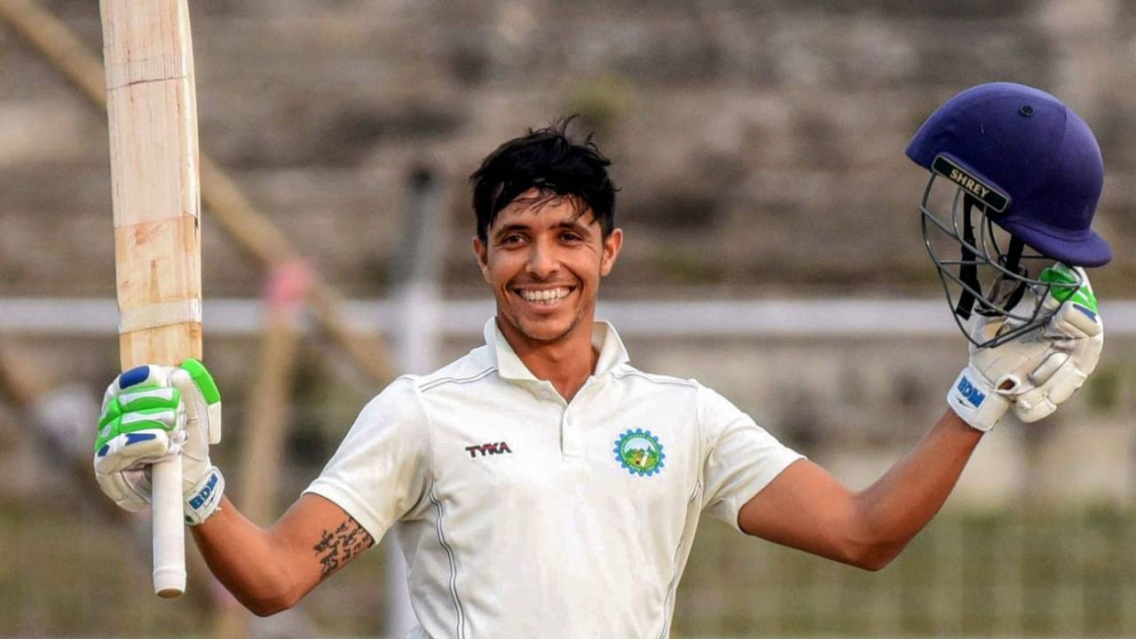 Rahul Dalal celebrates reaching 150,  Arunachal Pradesh v Bihar, Ranji Trophy 2019-20, Patna, 1st day, February 4, 2020