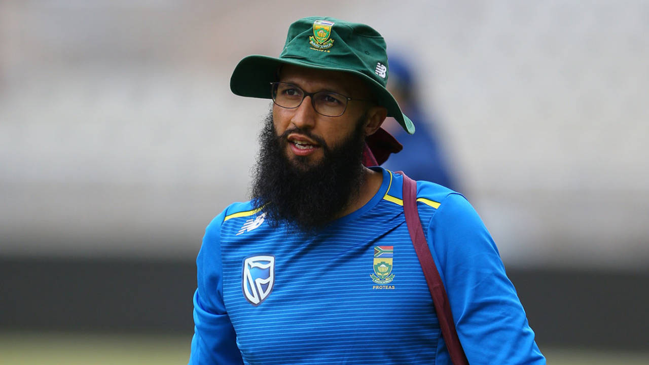 Hashim Amla at a training session during the World Cup, Old Trafford, July 04, 2019