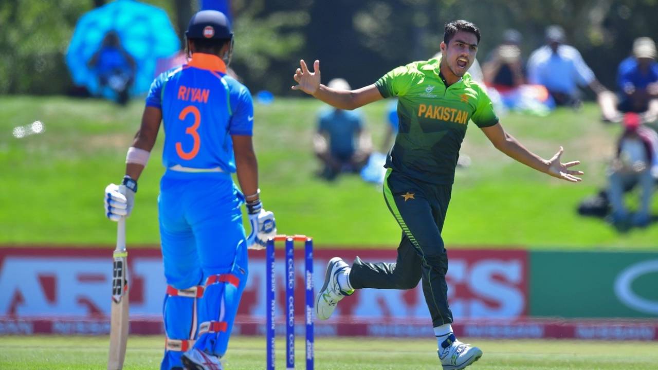 Arshad Iqbal picked up three wickets in the 2018 Under-19 semi-final against india