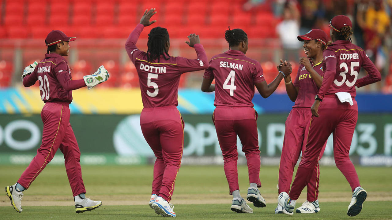 Shakera Selman struck early to dismiss Tammy Beaumont for a duck, England v West Indies, Group B, Women's T20 World Cup, Sydney, March 1, 2020