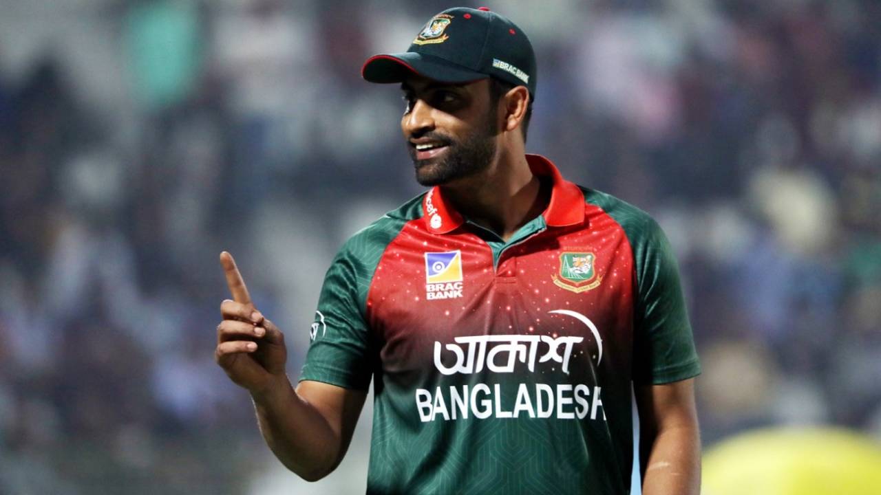 Tamim Iqbal is all smiles while fielding, Bangladesh v Zimbabwe, 2nd ODI, Sylhet, March 3, 2020