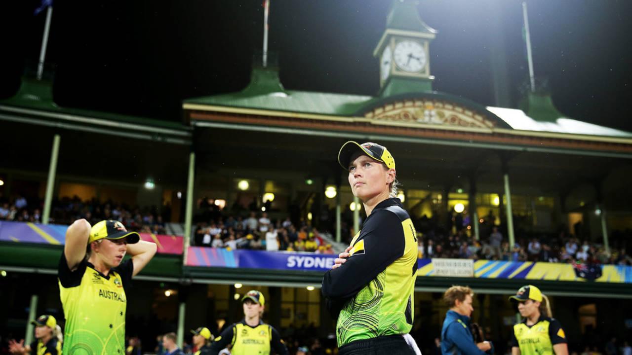 Meg Lanning looks on as Australia wait to take the field&nbsp;&nbsp;&bull;&nbsp;&nbsp;Getty Images