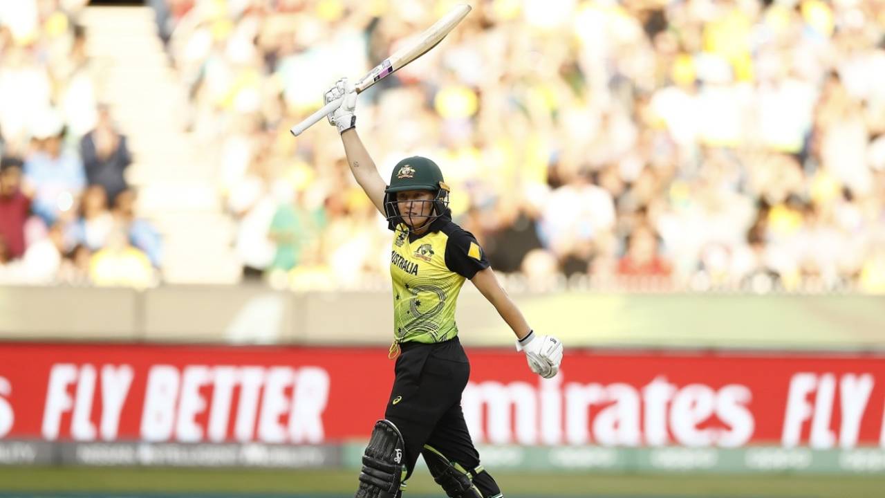 Alyssa Healy got to her half-century in 30 balls, Australia v India, final, Women's T20 World Cup, Melbourne, March 8, 2020