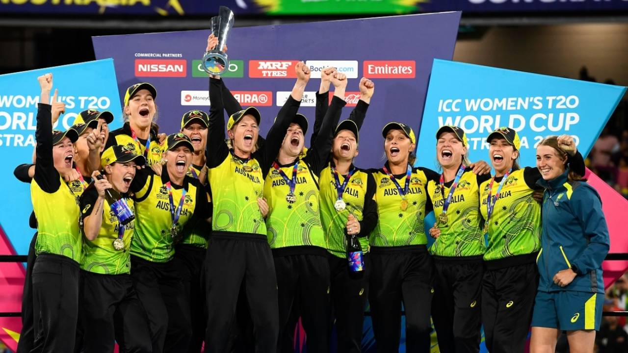 Australia - T20 world champions for the fifth time, Australia v India, final, Women's T20 World Cup, Melbourne, March 8, 2020