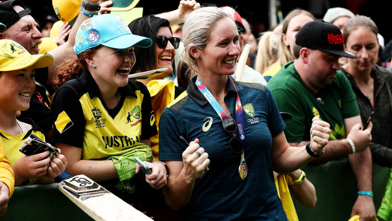 Beth Mooney's 78 not out at the MCG was the highest score in a Women's T20 World Cup final&nbsp;&nbsp;&bull;&nbsp;&nbsp;Getty Images
