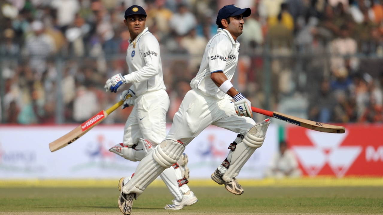 Virender Sehwag and Gautam Gambhir added 233 for the first wicket, India v Sri Lanka, 2nd Test, Kanpur, 1st day, November 24, 2009