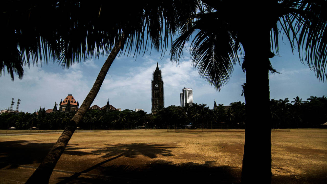 A deserted Oval Maidan during the Indian government's lockdown to stop the spread of coronavirus in the country, Mumbai, March 26, 2020