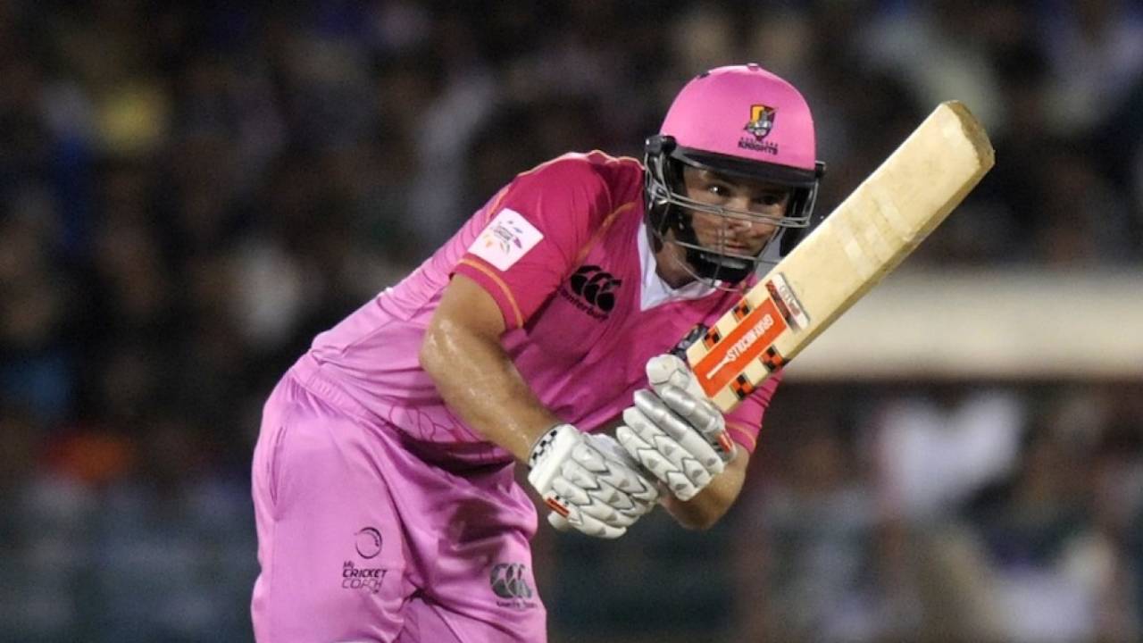 Daniel Flynn in action for Northern Knights, Northern Knights v Southern Express, CLT20 qualifier, Raipur, September 13, 2014