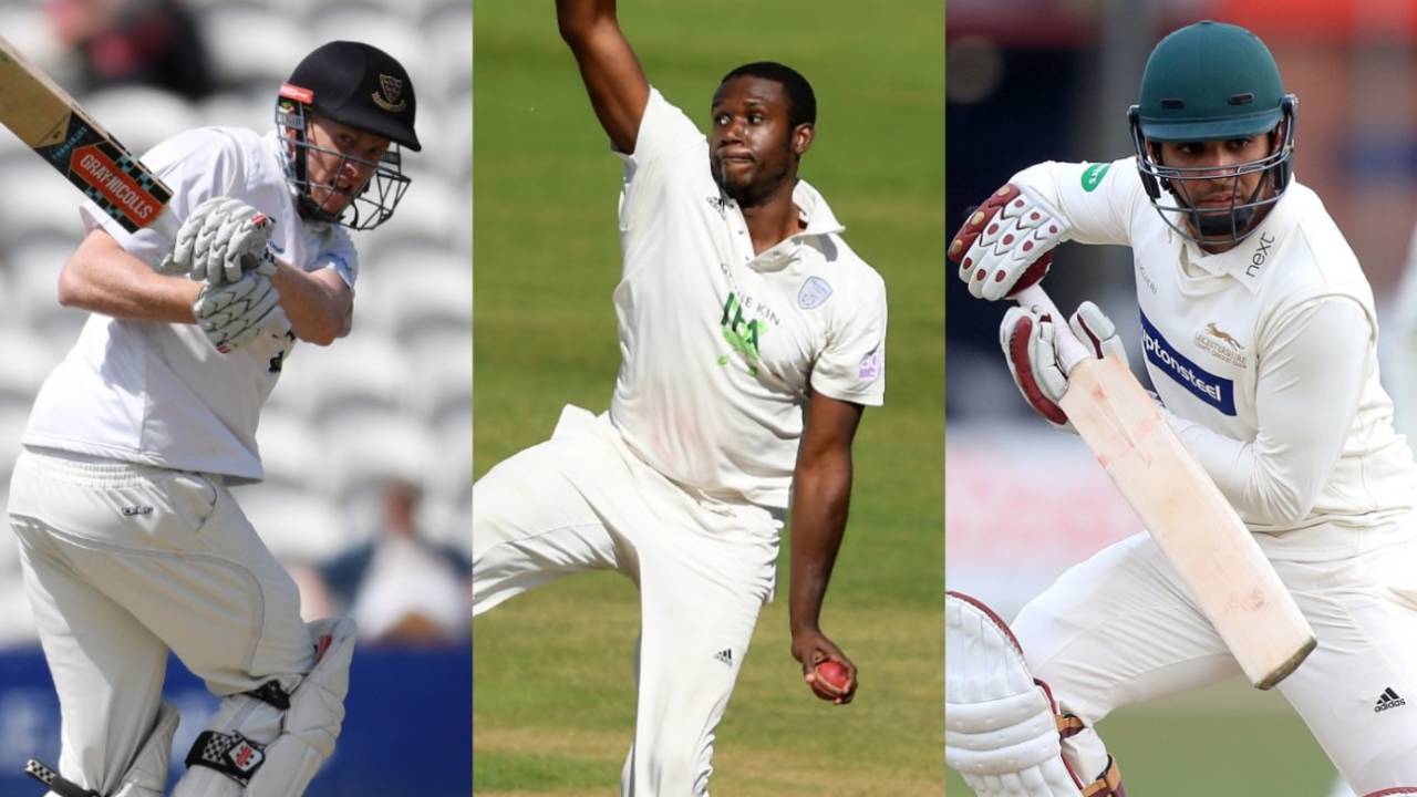 Luke Wells, Keith Barker and Hassan Azad play most of their cricket in the County Championship