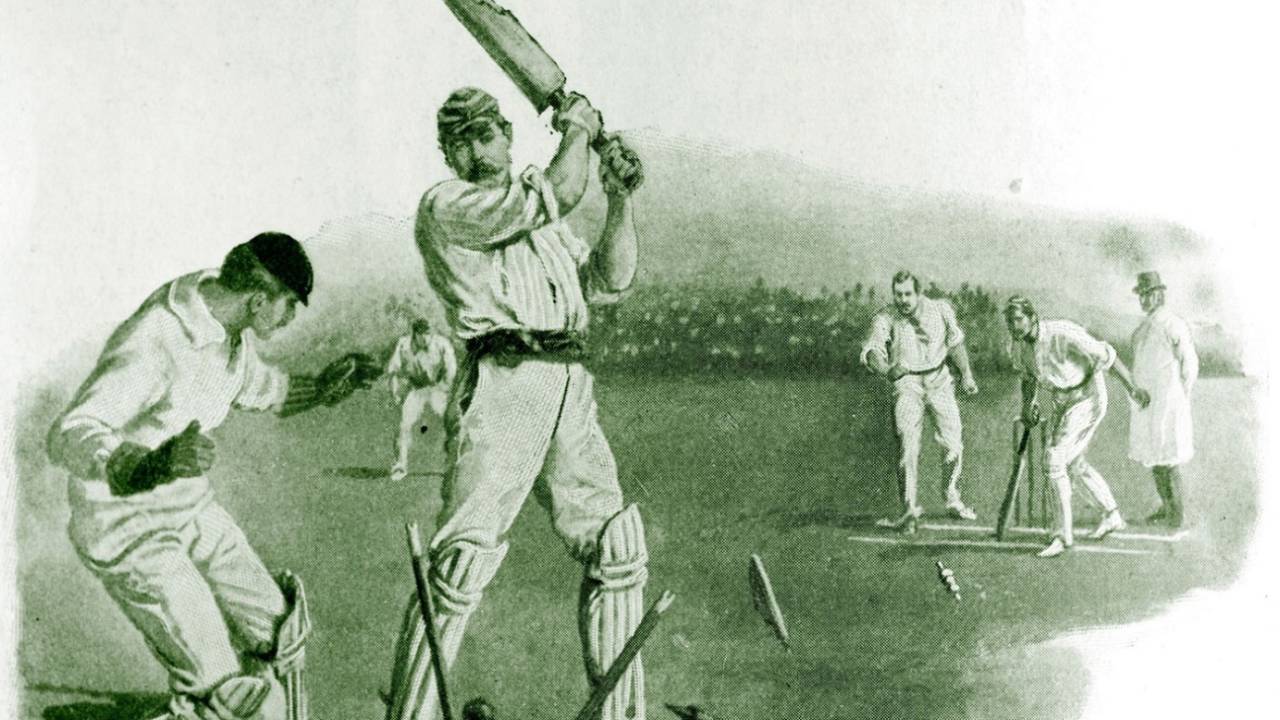 Sir Arthur Conan Doyle playing cricket