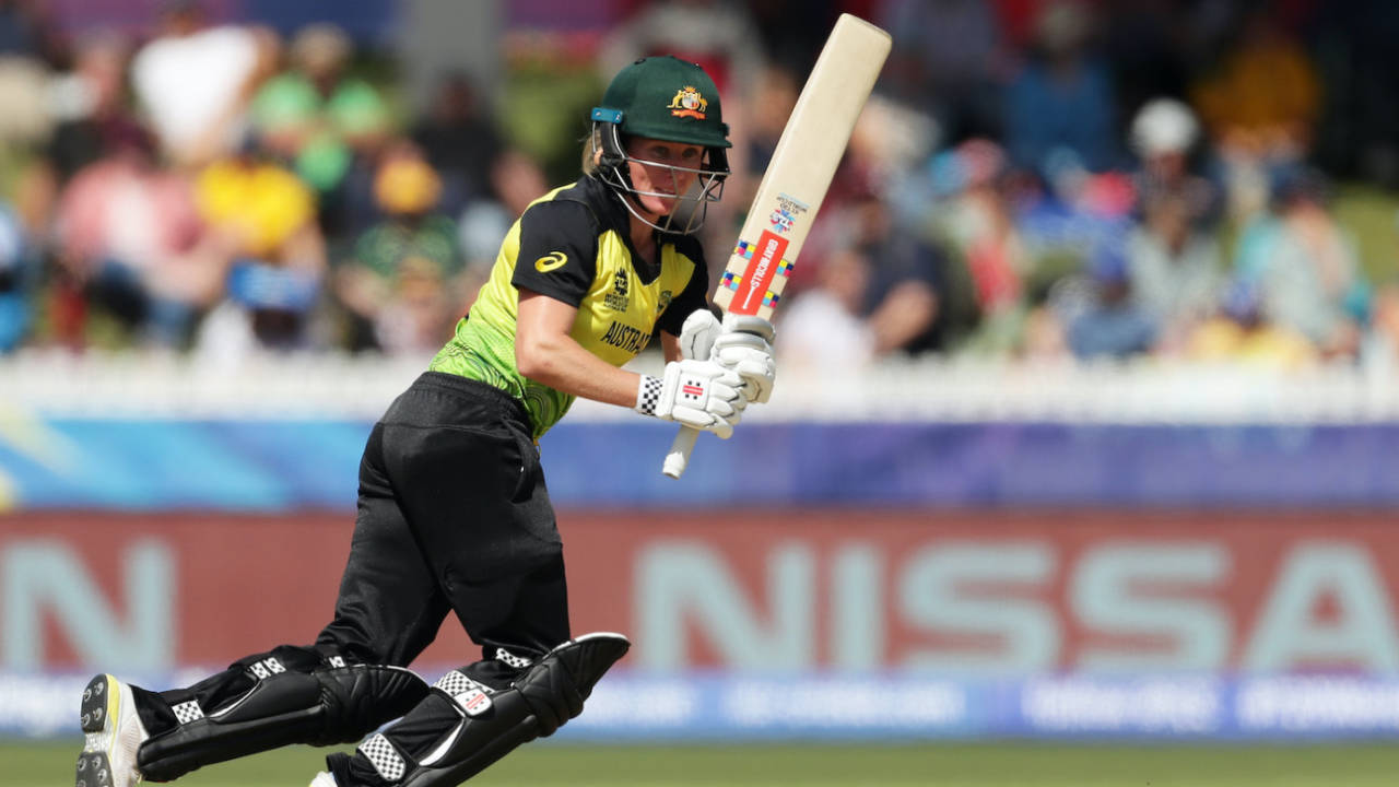 Beth Mooney works to the leg side, Australia v New Zealand, Group A, ICC Women's World T20, Melbourne, March 2, 2020
