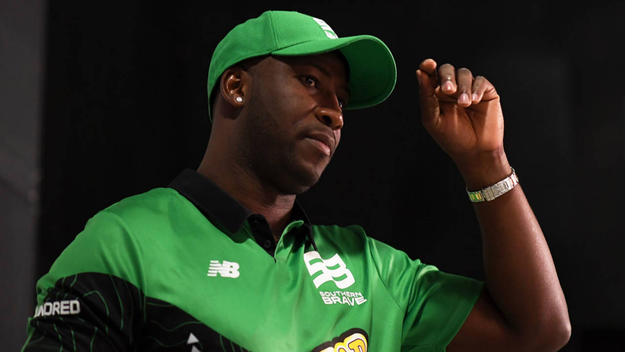 Andre Russell was Southern Brave's first-round pick in the Hundred draft, London, October 20, 2019