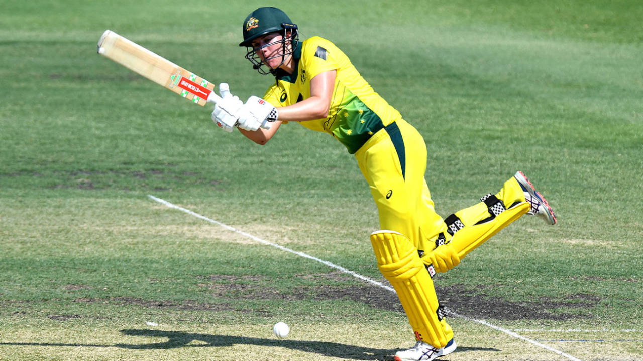 Tahlia McGrath whips through the leg side during her 97 against India A, Australia A v India, 1st one-dayer, Allan Border Field, December 12, 2019