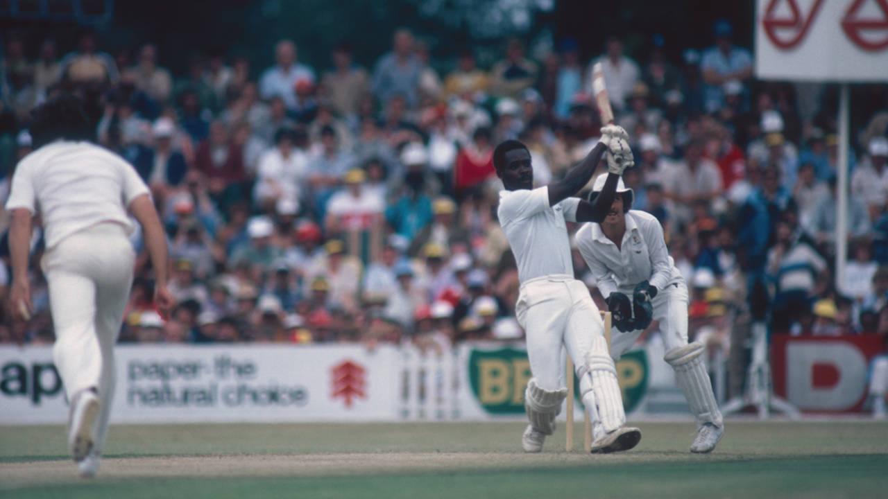 Collis King on his way to a match-winning 60 in one of the ODIs on the first rebel tour&nbsp;&nbsp;&bull;&nbsp;&nbsp;AllSport UK Ltd