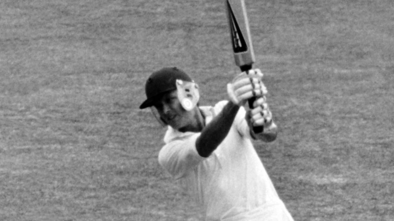 Ken McEwan bats during the 1979 B&H Cup final, July 21, 1979