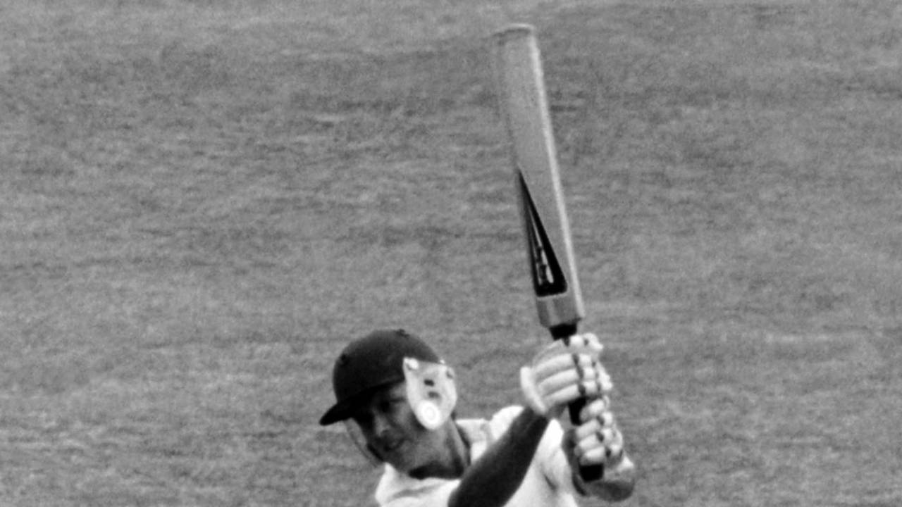 Ken McEwan bats during the 1979 B&H Cup final, July 21, 1979