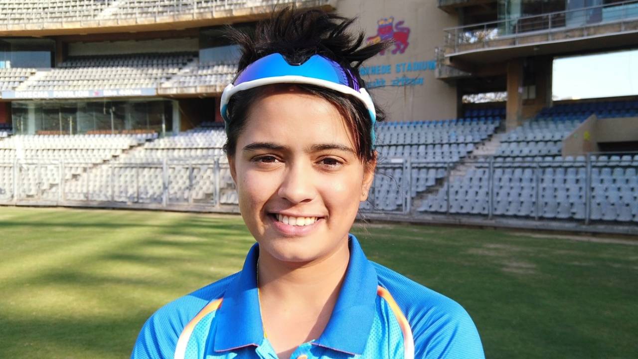 Manali Dakshini at the Wankhede Stadium, February 18, 2019