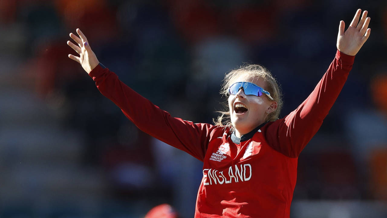 Sophie Ecclestone celebrates a wicket&nbsp;&nbsp;&bull;&nbsp;&nbsp;Getty Images