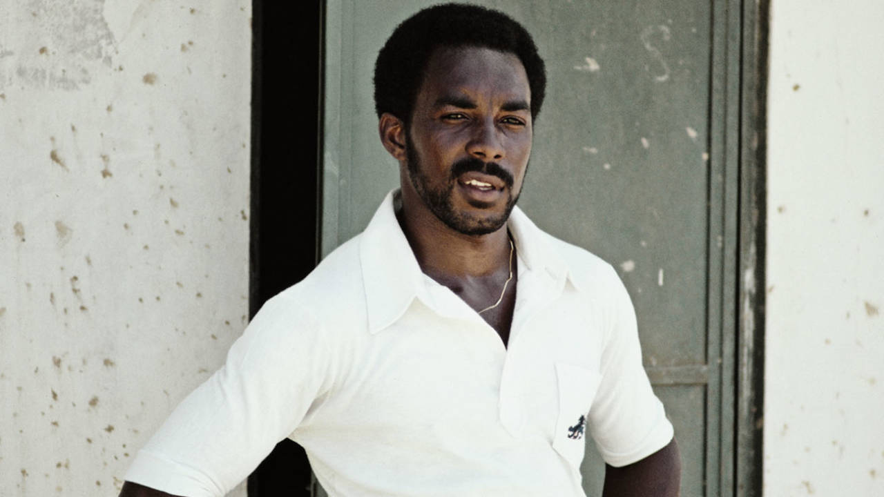 Roland Butcher during a tour game in West Indies, Windward Islands v England XI, February 1, 1981