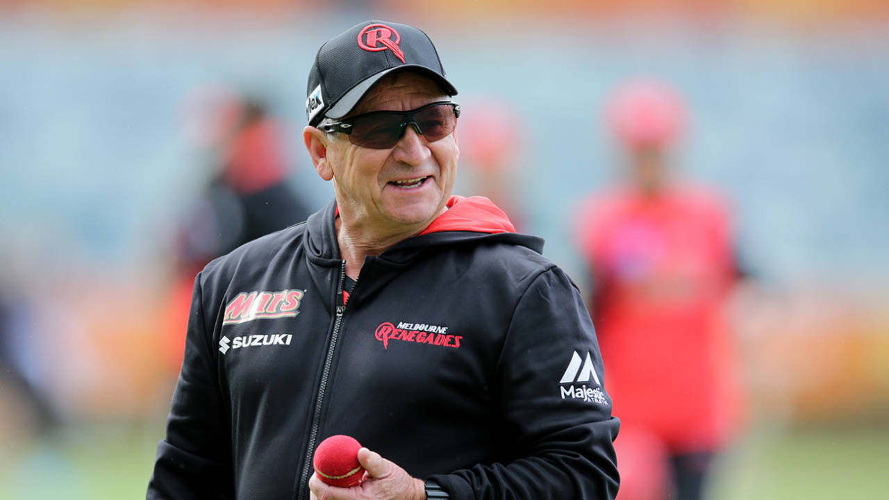 Tim Coyle, head coach of the Melbourne Renegades during the match, Perth Scorchers v Melbourne Renegades, Perth, November 1, 2019
