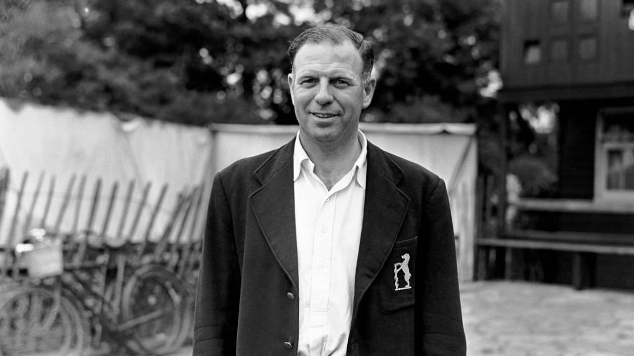 Tom Dollery of Warwickshire, June 23, 1955
